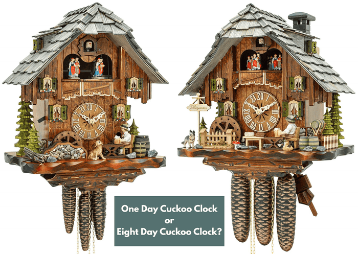 One day vs Eight day clock