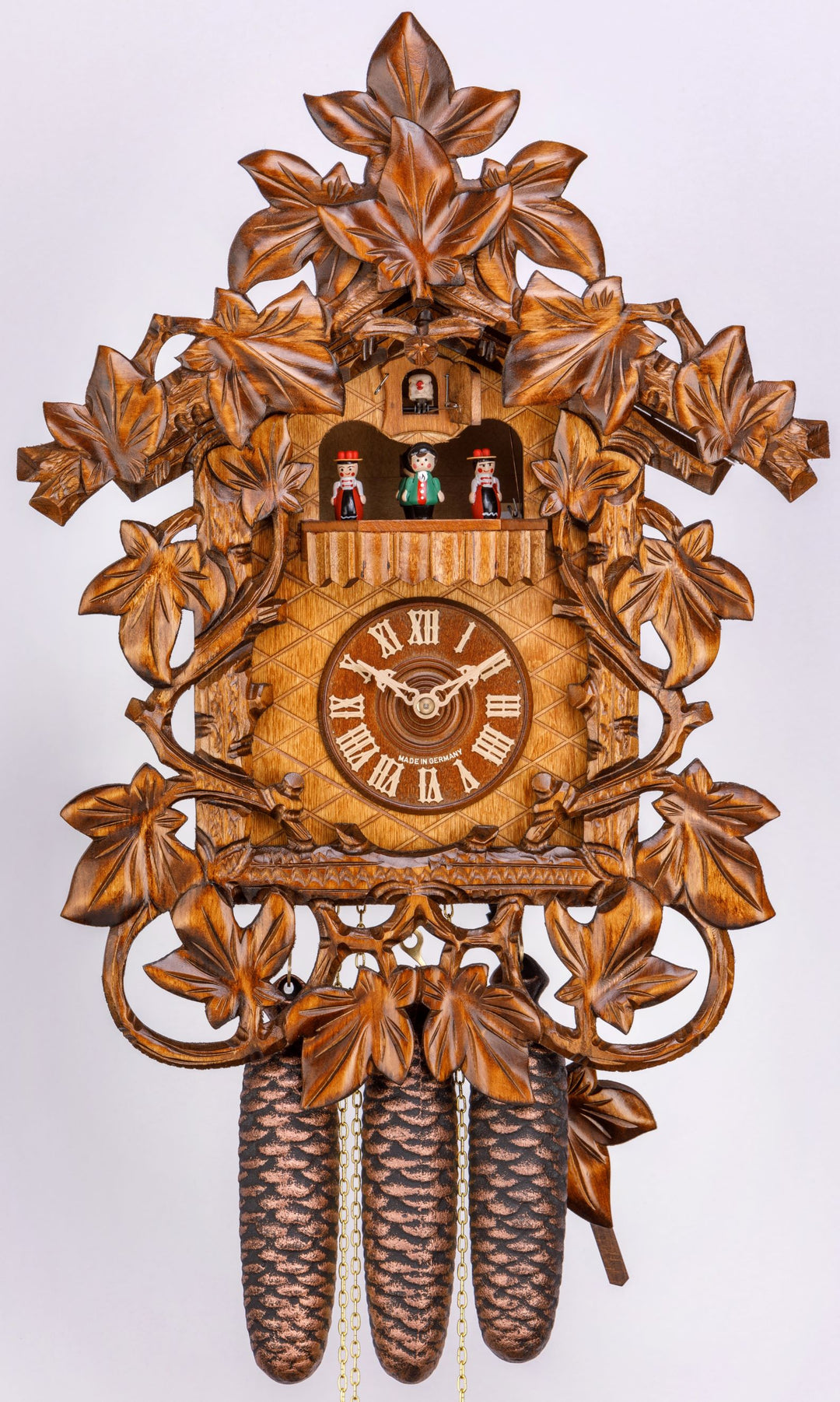 Cuckoo Clock with Carvings, Music, Dancers – 8-Day Movement