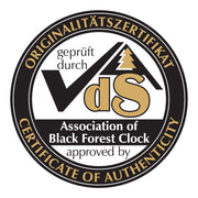 This logo shows the Certificate of Authenticity Association of Black Forest Clock Germany